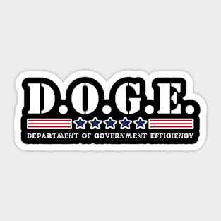DOGE Department of Government Efficiency Sticker
